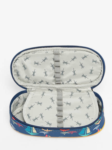 Trousse 1 Compartiment Retro Cameleon Bleu retro PBREPLUM vue secondaire 1