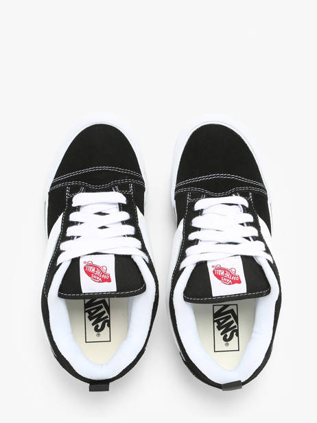 Sneakers Knu Skool En Cuir Vans Noir boy 9QC6BT1 vue secondaire 4