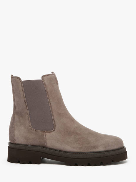 Chelsea Boots En Cuir Gabor Argent women 10