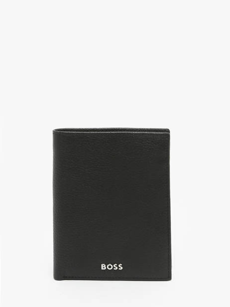 Portefeuille Grained Cuir Hugo boss Noir grained HLO416A