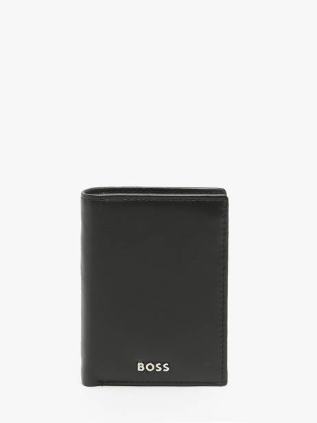 Portefeuille Porte-monnaie Smooth Cuir Hugo boss Noir smooth HLG403A