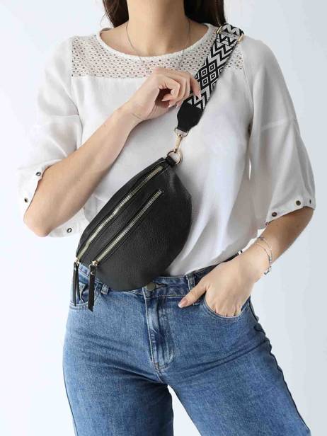 Sac Banane Miniprix Noir sangle 1 vue secondaire 1