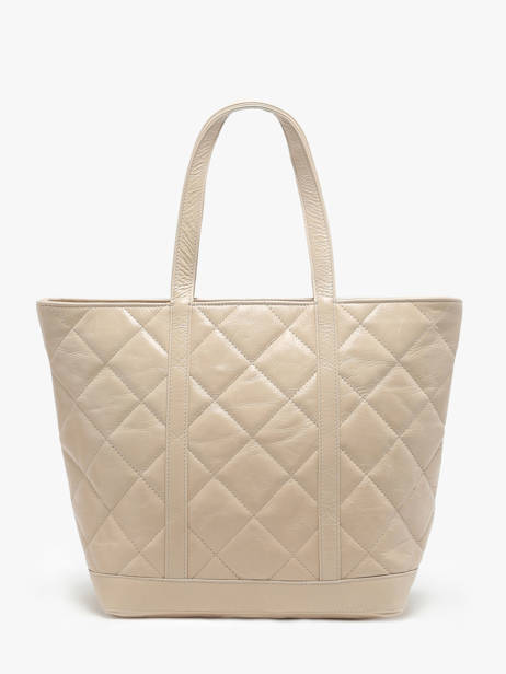 Cabas Cabas Cuir Cuir Vanessa bruno Beige cabas cuir 84V40378 vue secondaire 4