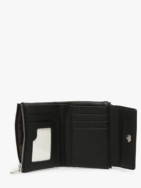 Porte-monnaie Porte-cartes Grained Miniprix Noir grained F5019 vue secondaire 1