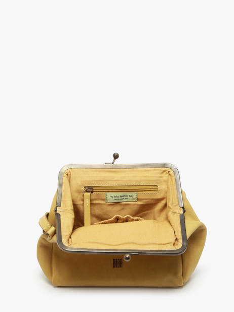 Sac Bandoulière Heritage Cuir Biba Jaune heritage BT22 vue secondaire 3