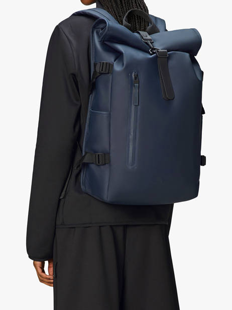 Rolltop Rucksack Large - Sac à Dos Rains Bleu city 14590 vue secondaire 1