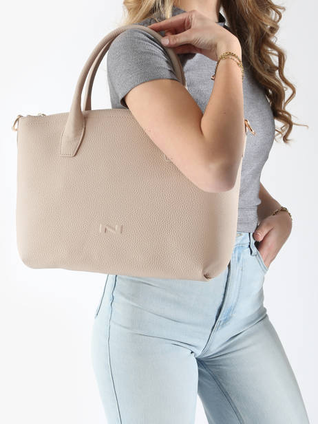 Sac à Main Tiny Cuir Nathan baume Beige victoria 88 vue secondaire 1