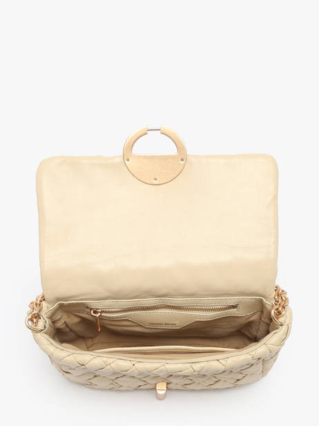 Sac Bandoulière Moon Tressé Cuir Vanessa bruno Beige moon 38V40533 vue secondaire 3