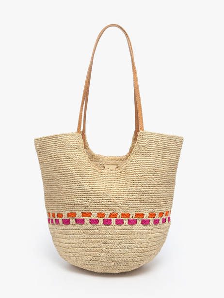 Sac Porté épaule L'atelier Du Crochet Raphia Le voyage en panier Beige l'atelier du crochet AM804 vue secondaire 4