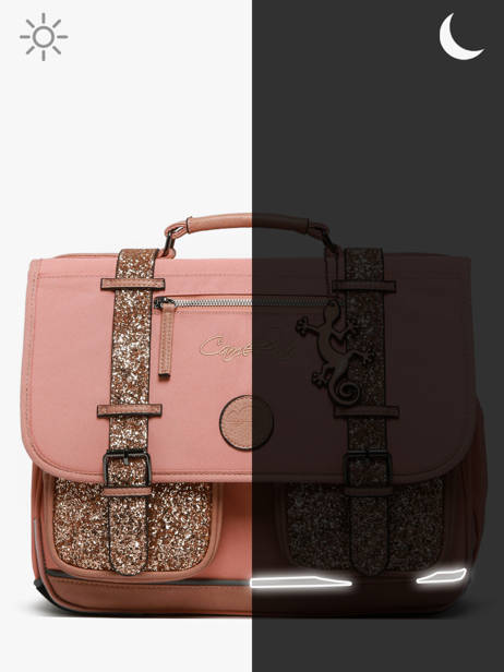 Cartable Enfant 2 Compartiments Cameleon Rose vintage fantasy CA38 vue secondaire 7