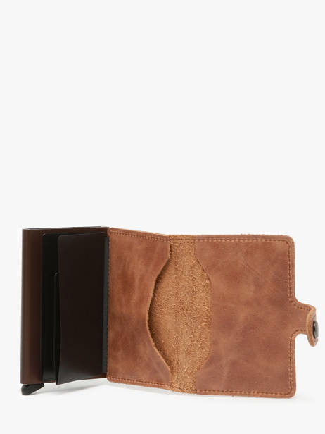 Porte-cartes Vintage Cuir Secrid Marron vintage MV vue secondaire 2