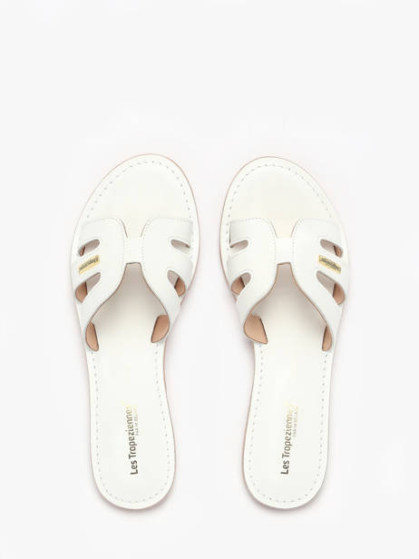 Mules Damia En Cuir Les tropeziennes Blanc women DAMIA vue secondaire 8