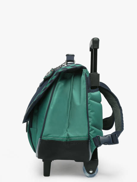 Cartable à Roulettes 2 Compartiments Tann's Vert les fantaisies g 42126 vue secondaire 2