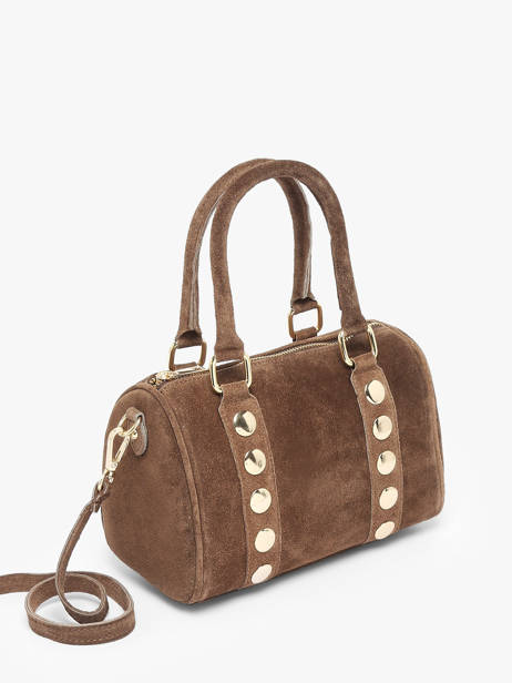 Sac à Main Velvet Cuir Milano Marron velvet VE25066 vue secondaire 2