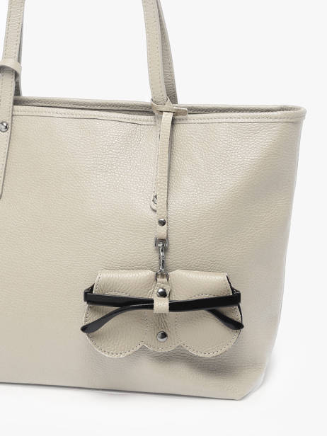 Étui Lunettes Caviar Cuir Milano Beige caviar CA25069 vue secondaire 2