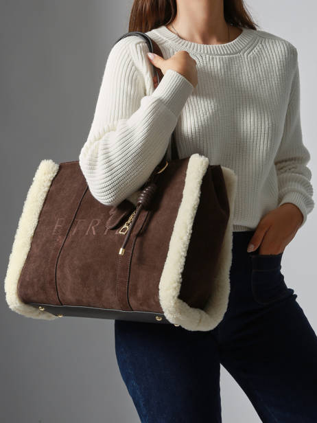 Cabas M Alpin Cuir Etrier Marron alpin EALP140M vue secondaire 1