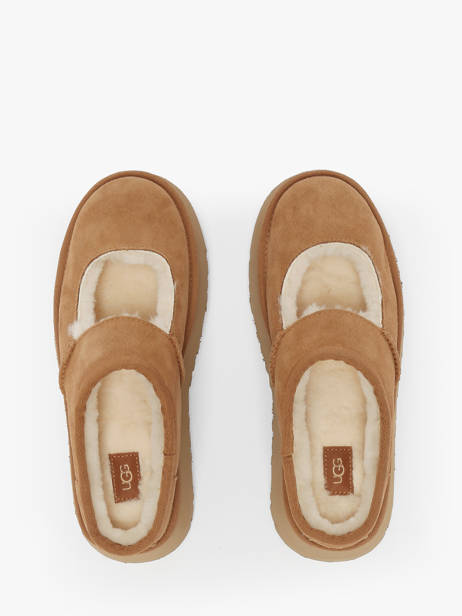 Chaussures Derbies En Cuir Ugg Beige women 1167612 vue secondaire 4