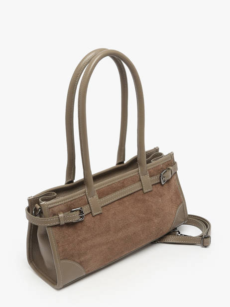 Sac Porté épaule Velvet Caviar Cuir Milano Marron velvet caviar VC25062 vue secondaire 2