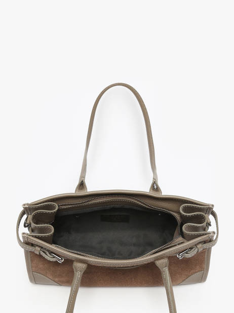 Sac Porté épaule Velvet Caviar Cuir Milano Marron velvet caviar VC25062 vue secondaire 3