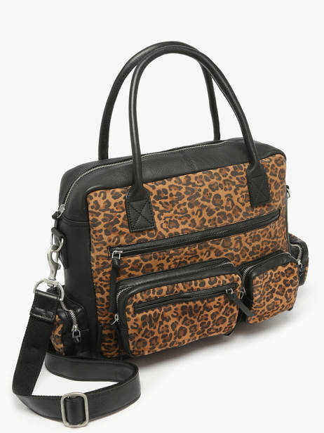Sac à Main Leopard Cuir Paul marius Noir leopard DANDL90S vue secondaire 2