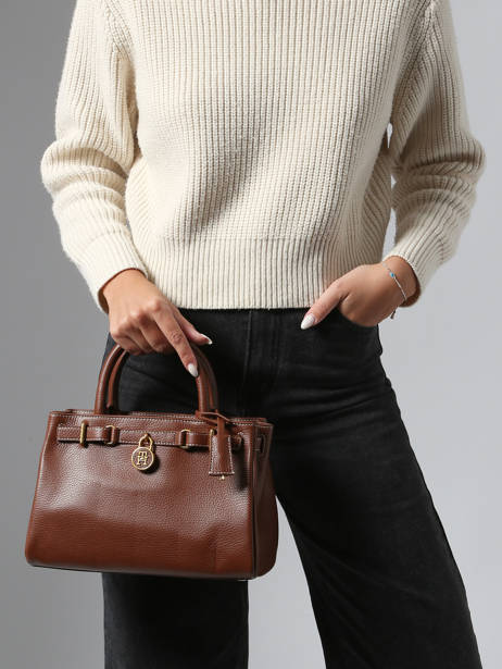 Sac Porté Main American Icon Cuir Tommy hilfiger Vert american icon AW17926 vue secondaire 1