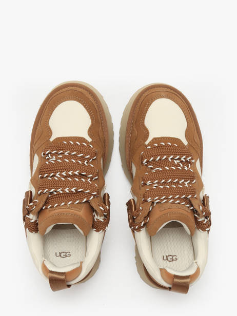 Sneakers Plateforme En Cuir Ugg Beige women 1171541 vue secondaire 3