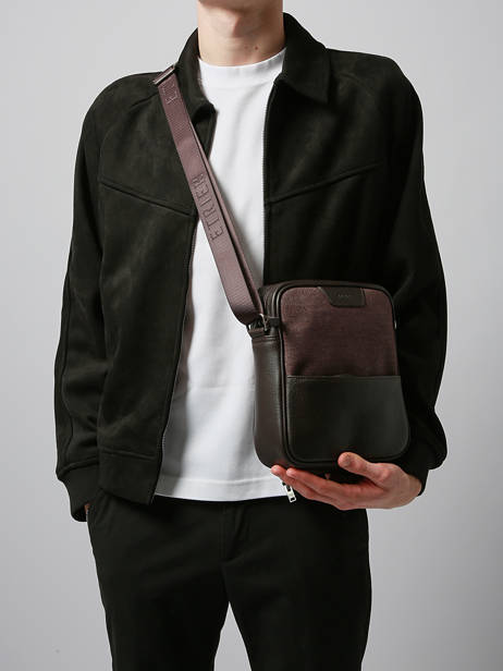 Sac Bandoulière Light Etrier Marron light ELIS729M vue secondaire 1