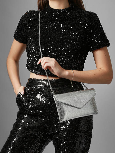 Pochette De Soirée M Paddock Cuir Etrier Argent paddock TLOS1670 vue secondaire 2