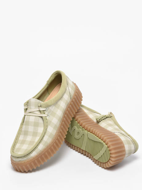 Chaussures Derbies Plateforme Clarks Vert women 26186299 vue secondaire 2