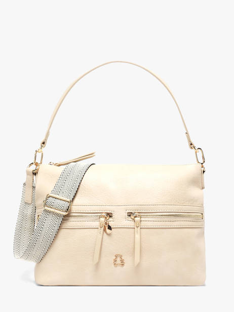 Sac Porté épaule Zip Lulu castagnette Beige zip ALCIDE