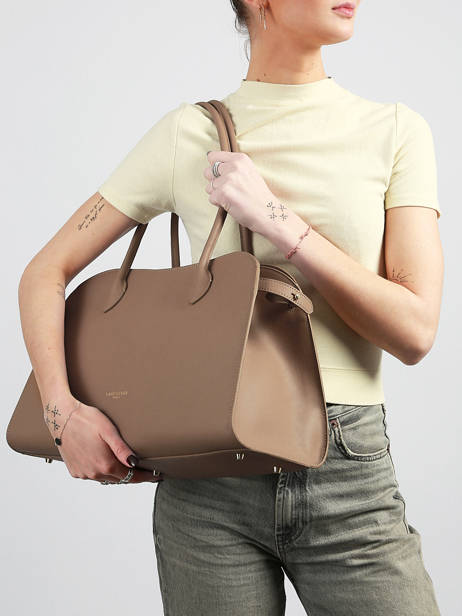 Sac Porté épaule Donna Hopper Cuir Lancaster Marron donna hopper 122 vue secondaire 1