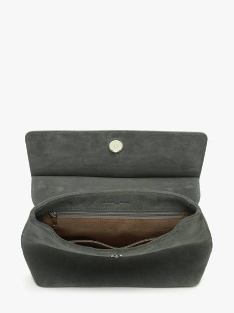 Sac Bandoulière Clarita Cuir Daim Nathan baume Vert nathan 18S vue secondaire 4