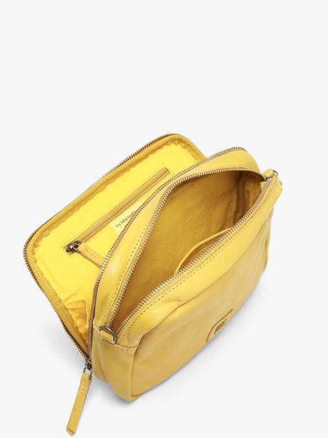 Sac Bandoulière Heritage Cuir Biba Jaune heritage BT32 vue secondaire 2