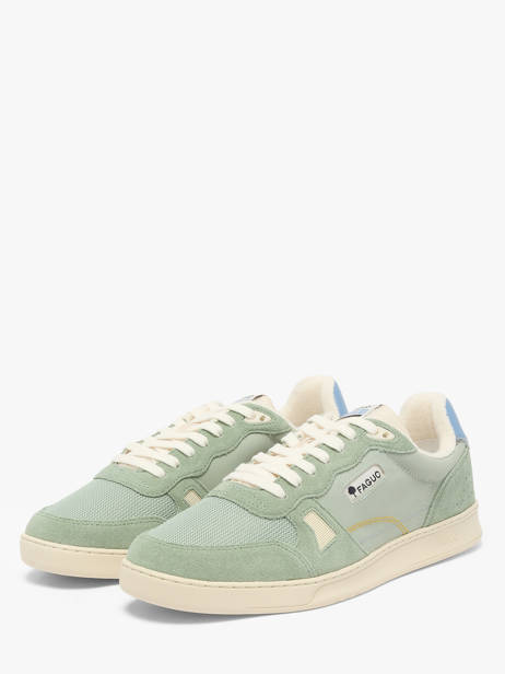 Sneakers En Cuir Faguo Vert men 26CG9202 vue secondaire 1