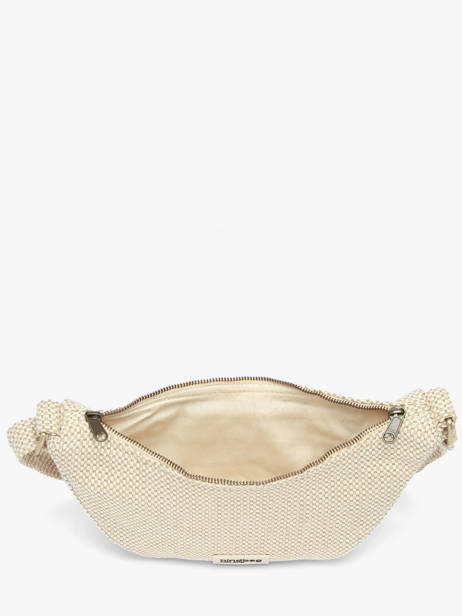 Sac Bandoulière Tressage Coton Hindbag Beige tressage TS vue secondaire 3