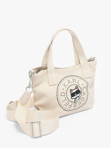 Sac Bandoulière K Ikon Coton Karl lagerfeld Blanc k ikon B2W50089 vue secondaire 1