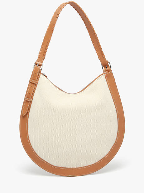 Sac Le Hobo M Escapade Cuir Et Coton Paul marius Beige escapade HOBOMESC vue secondaire 4