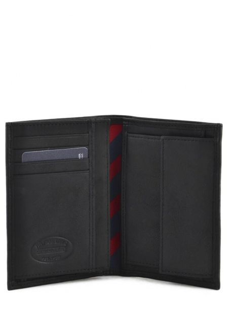 Portefeuille Johnson Cuir Tommy hilfiger Noir johnson AM00664 vue secondaire 4