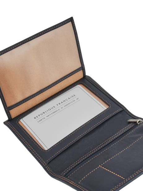 Portefeuille Soft Vintage Cuir Lancaster Bleu soft vintage homme 120-13 vue secondaire 3