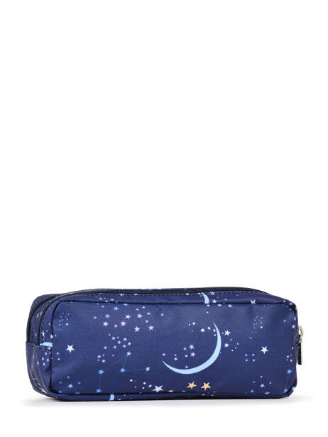 Trousse 2 Compartiments Boheme Caramel et cie Bleu boheme FI vue secondaire 2