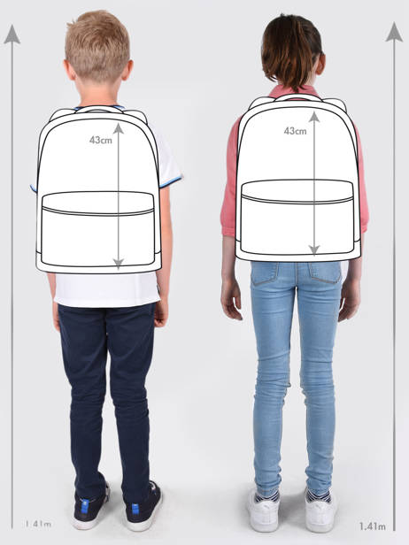 Sac à Dos 3 Compartiments All blacks Gris all black 223A204B vue secondaire 1